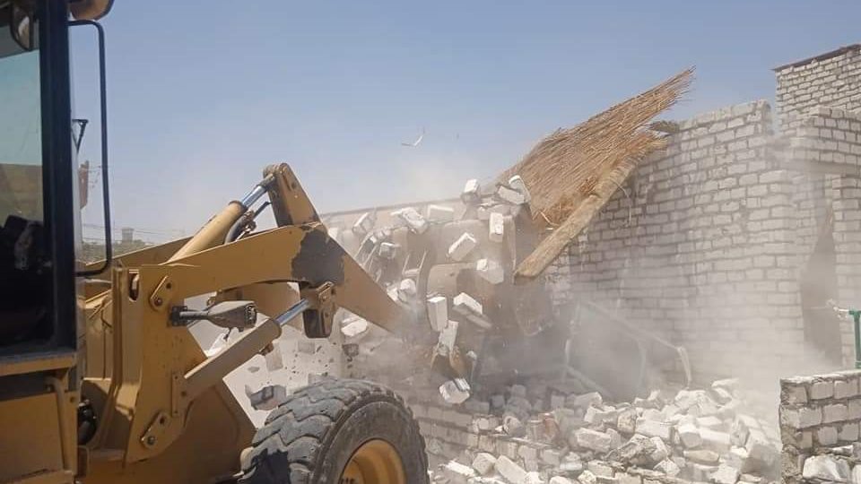 ازالة التعديات علي الاراضي الزراعية