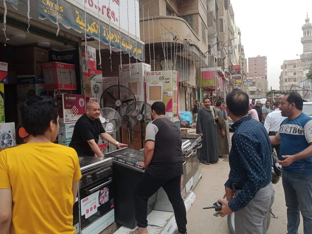 إزالة الإشغالات بالمنيا 