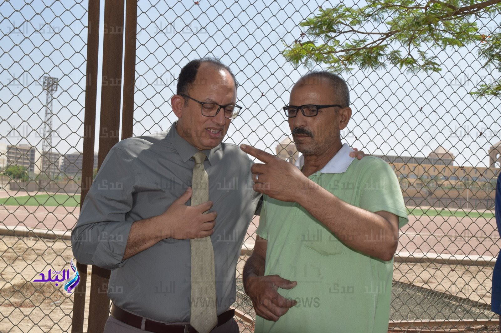 رئيس جامعة حلوان يتفقد المنشآت الرياضية5