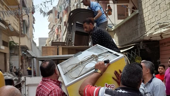 حملات مكبرة بجميع أحياء الإسكندرية لإزالة الإشغالات