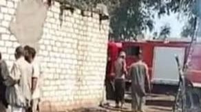 السيطرة على حريق بحظيرة ماشيه 