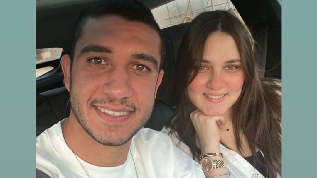 رامى ربيعة وزوجته 