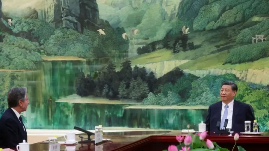 الزعيم الصيني وبلينكين