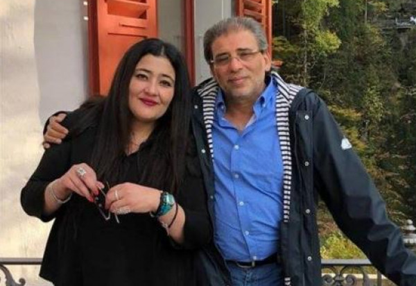 خالد يوسف وزوجته