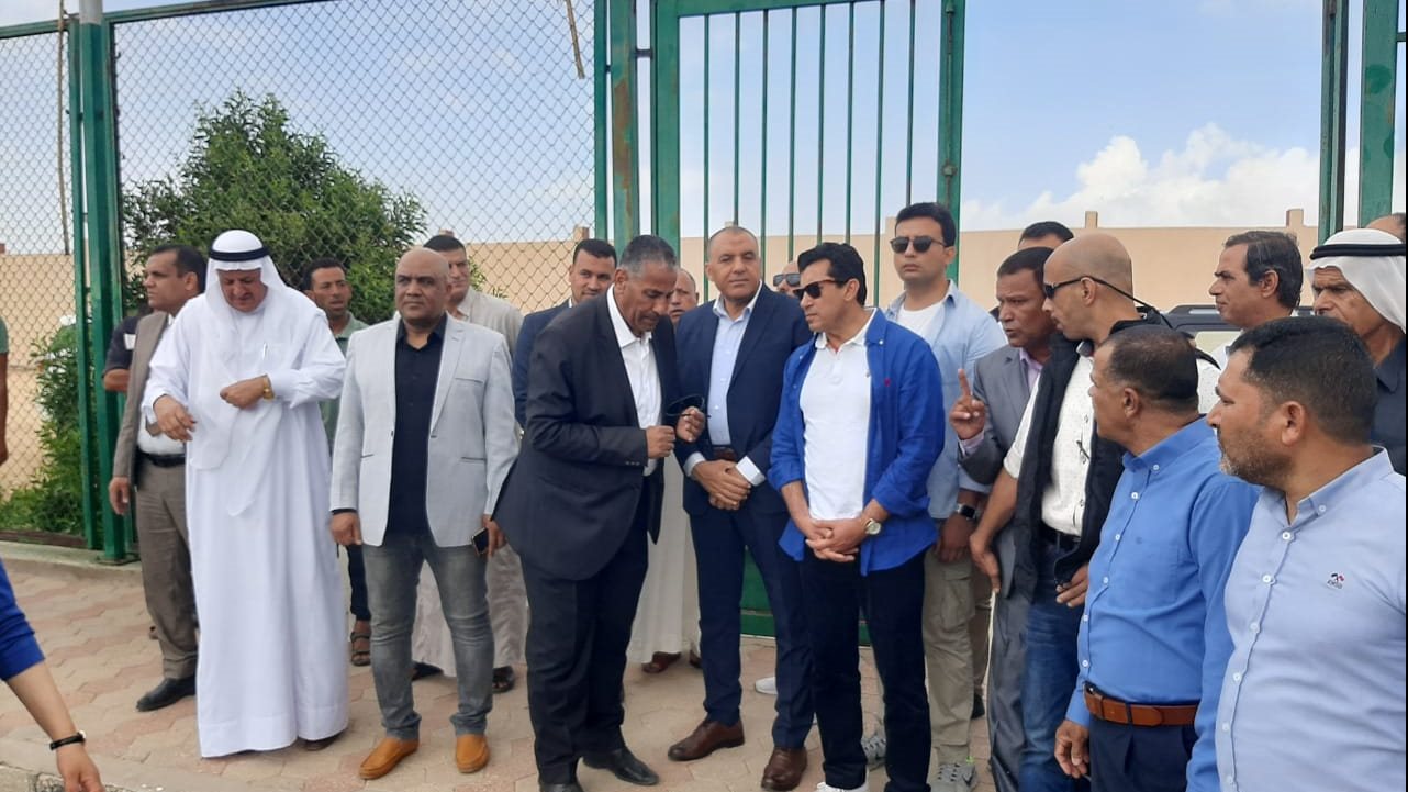 وزير الشباب يفتتح عدد من المشروعات ببءر العبد 