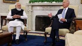 الرئيس الأمريكي ورئيس الوزراء الهندي