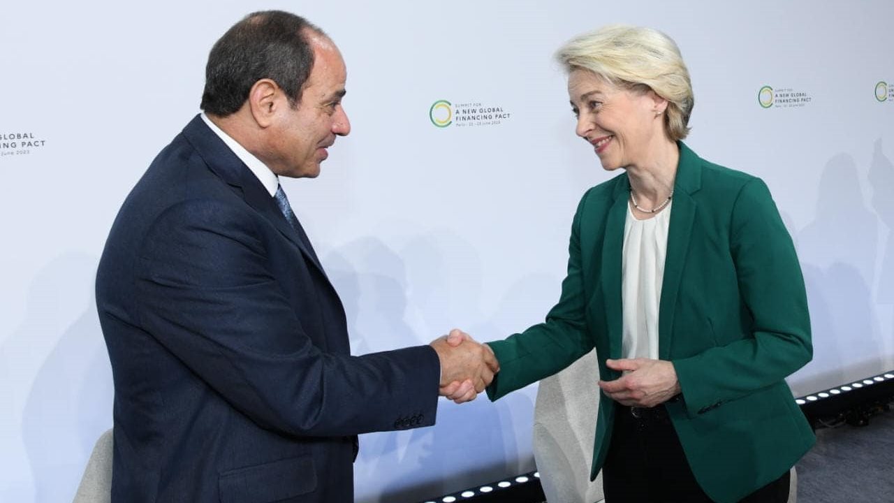 الرئيس السيسي ورئيسة المفوضية الأوروبية