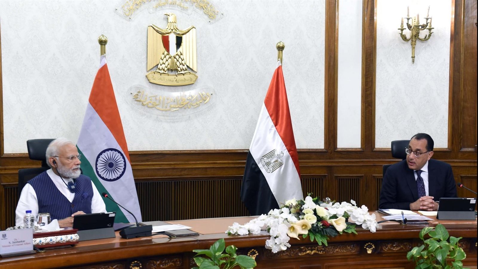 مدبولي ونظيره الهندي 