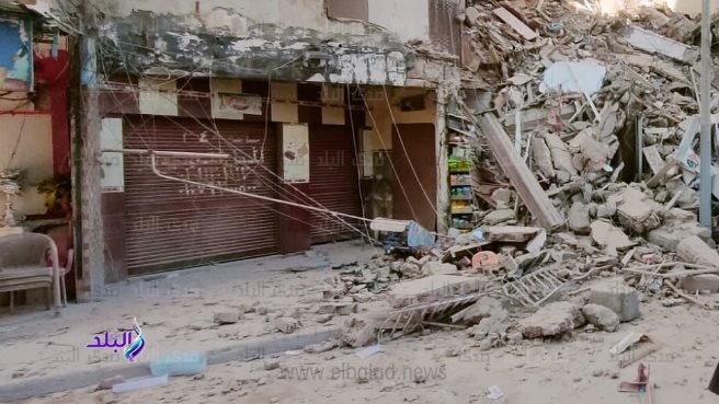 عقار الإسكندرية المنهار