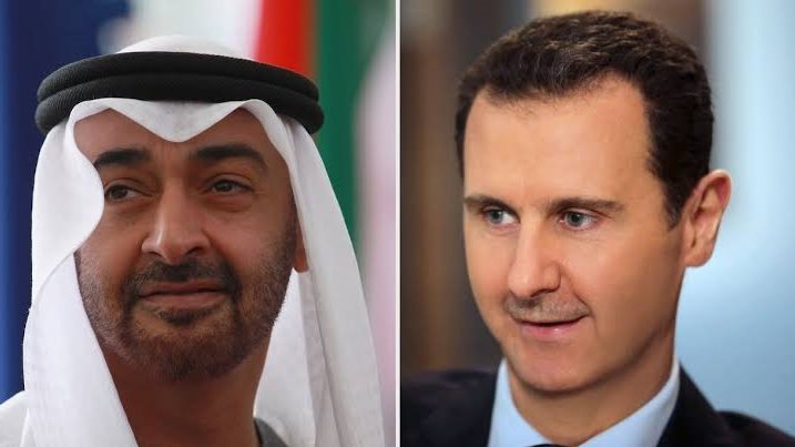 بشار الأسد وبن زايد