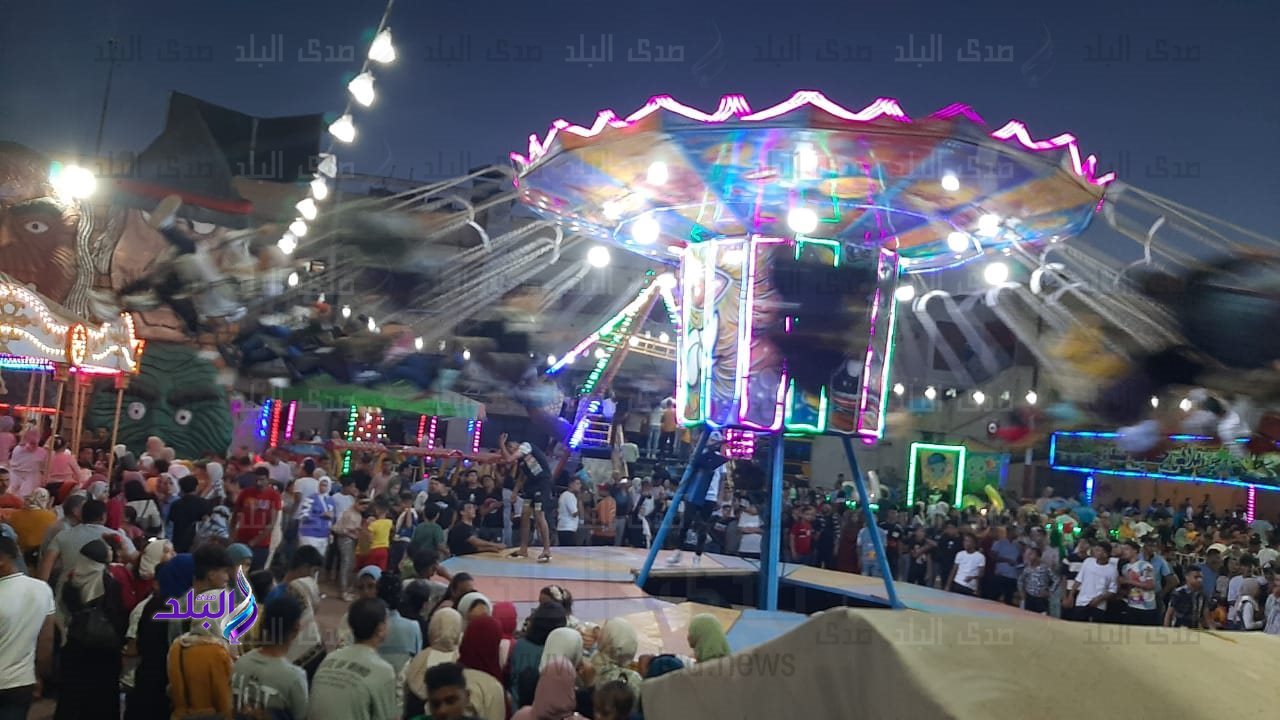 حدائق كفر الشيخ ليلاً