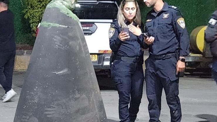 شظايا الصاروخ السوري