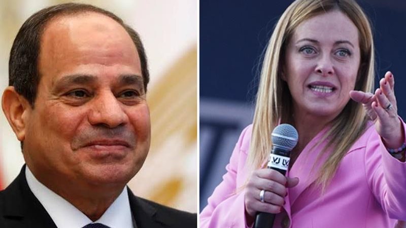 السيسي وميلوني 