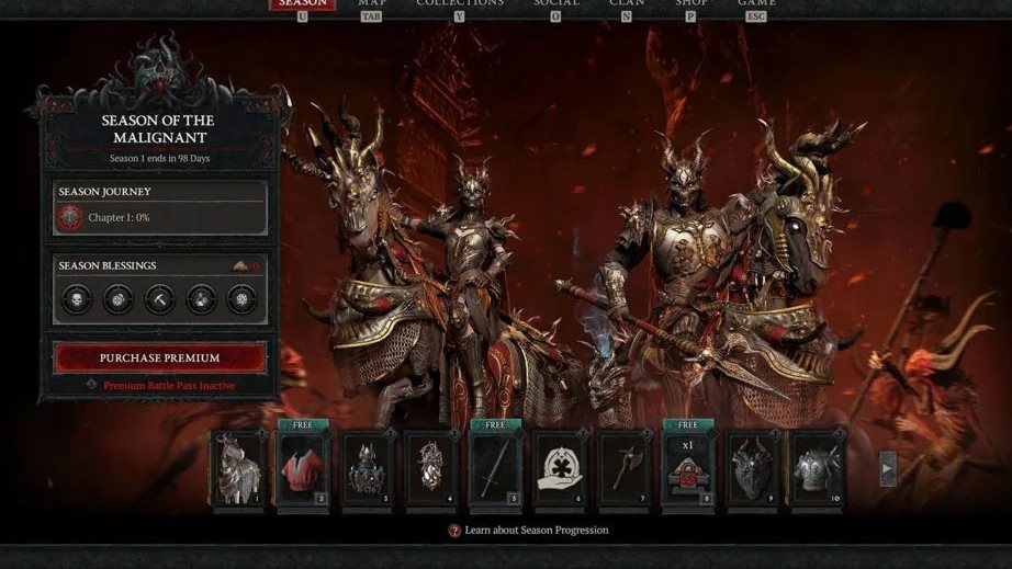 تفاصيل أول موسم من لعبة Diablo 4
