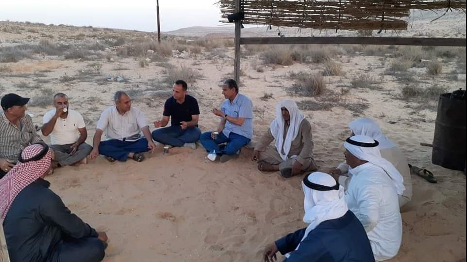 زيارة لتجمع  عرب بلي بمركز الحسنة 