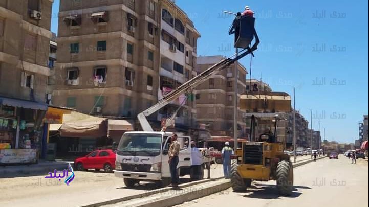 رفع كفاءة شارع الإمام محمد عبده ببورسعيد