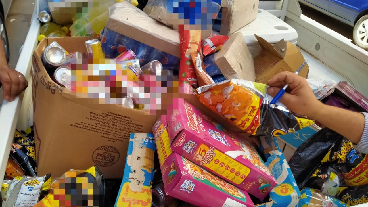 المضبوطات خلال الحملات التموينية