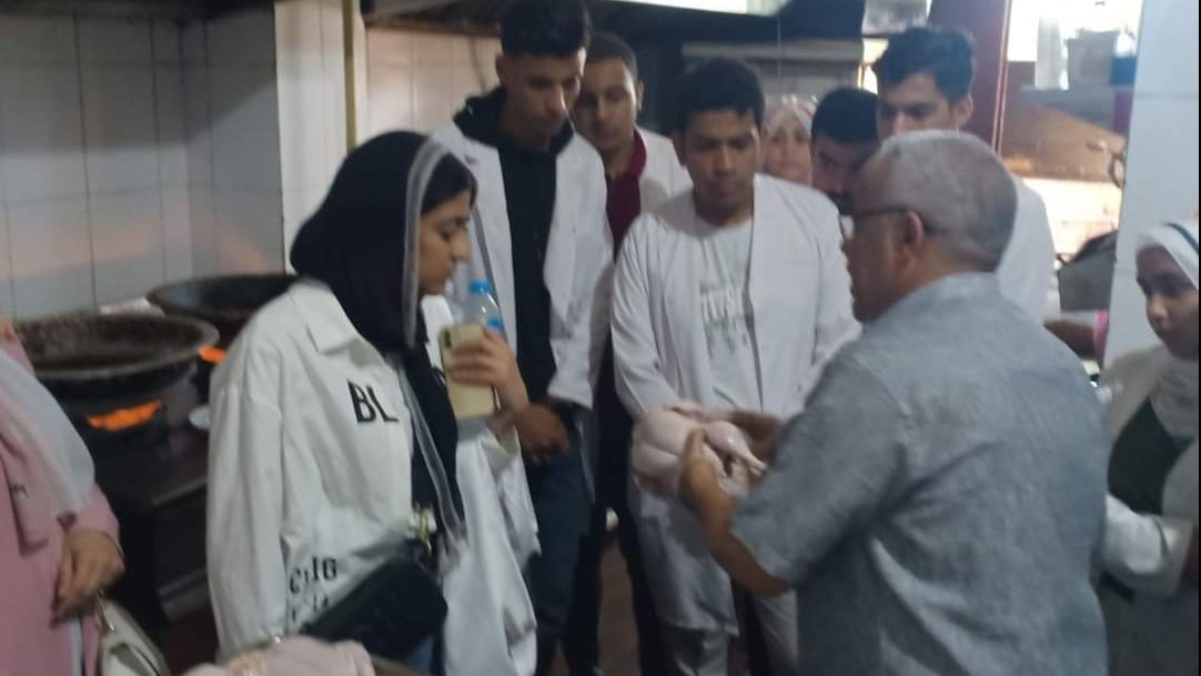 تدريب ميداني لطلاب الطب البيطري 