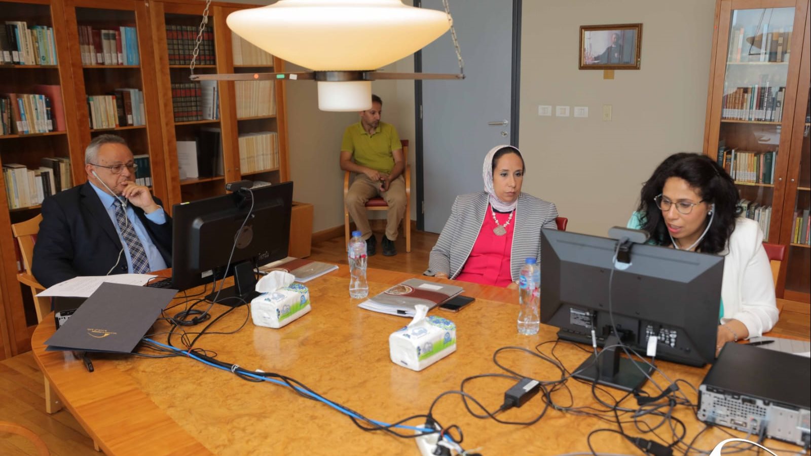 اجتماع افتراضي بمكتبة الإسكندرية