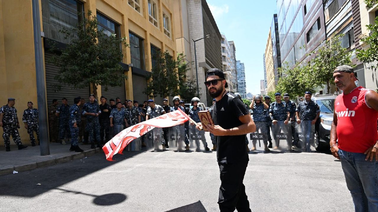 جانب من التعزيزات الأمنية 