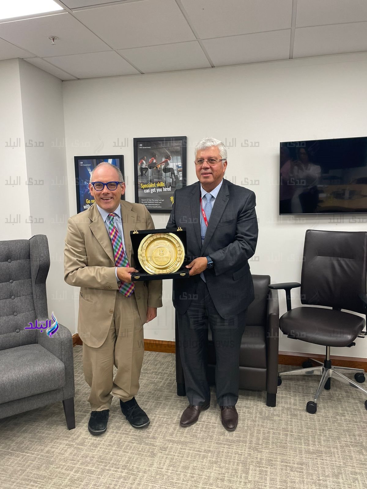 وزير التعليم العالي يلتقي بنظيرة البريطاني