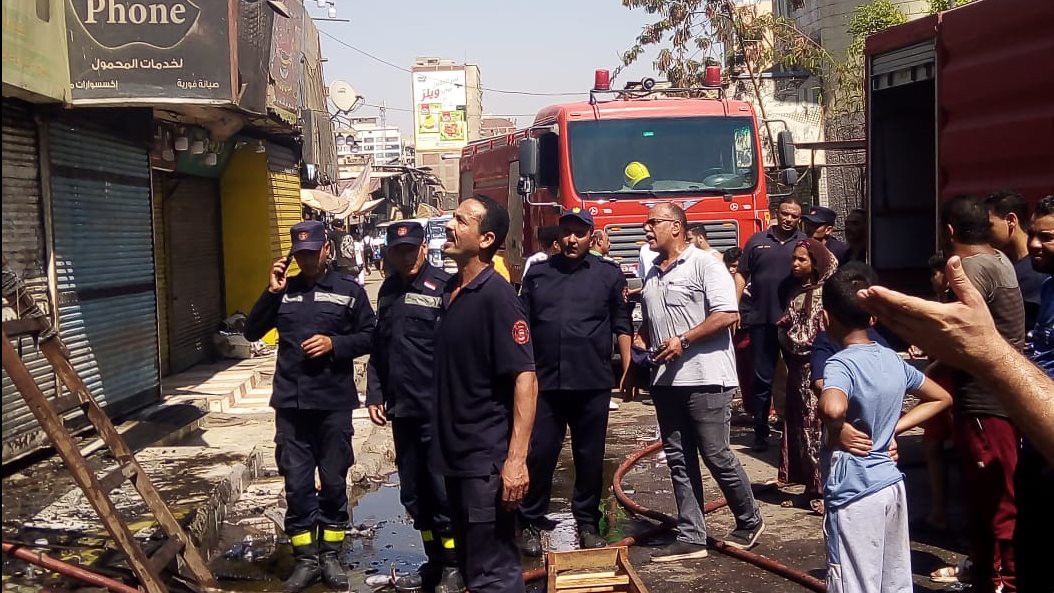 جانب من الحريق 