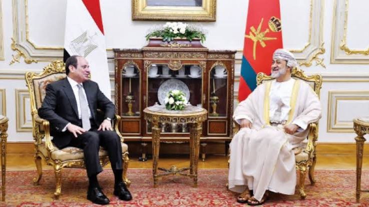 الرئيس السيسي والسلطان هيثم بن طارق 