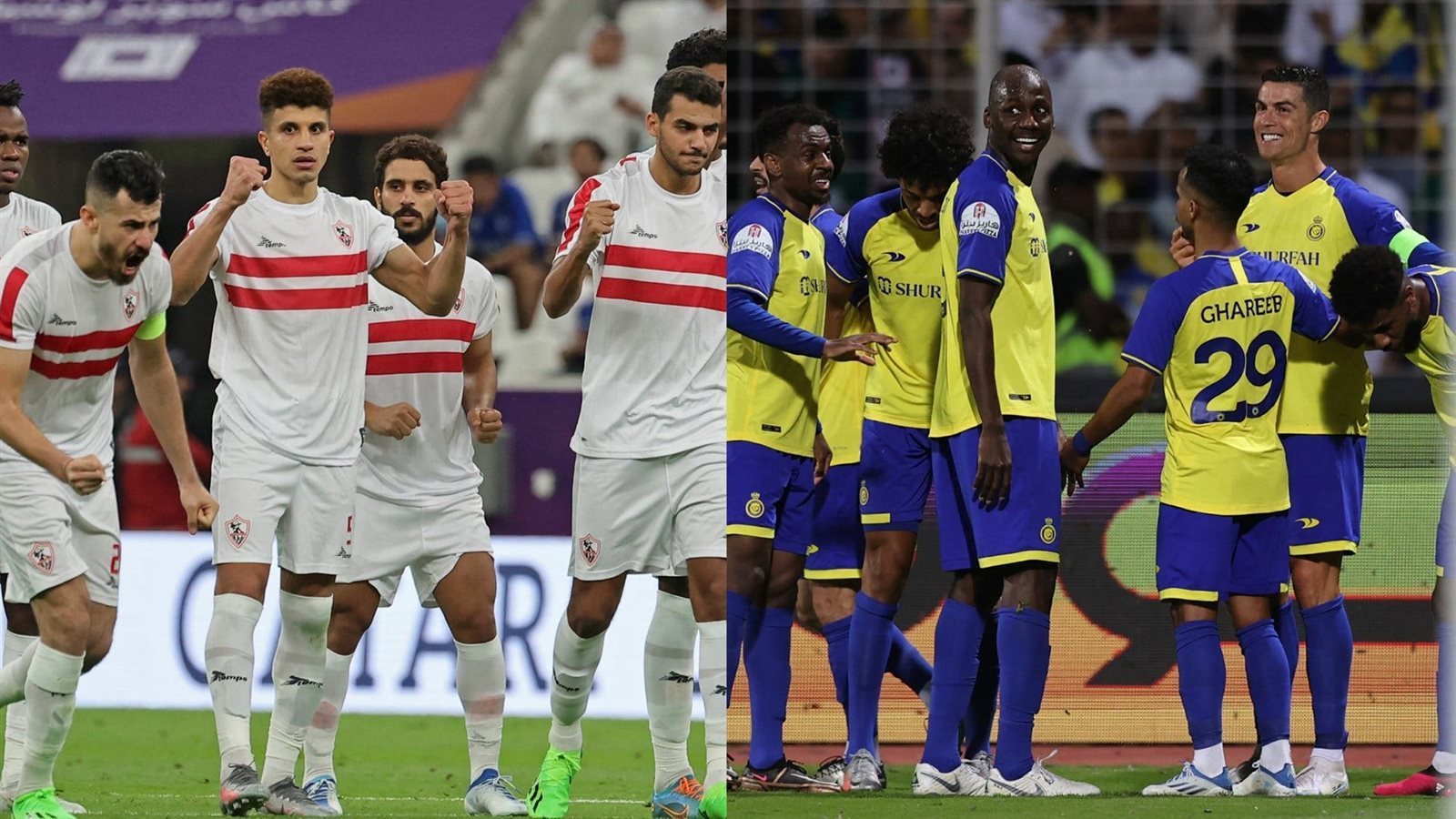 الزمالك و النصر السعودي 