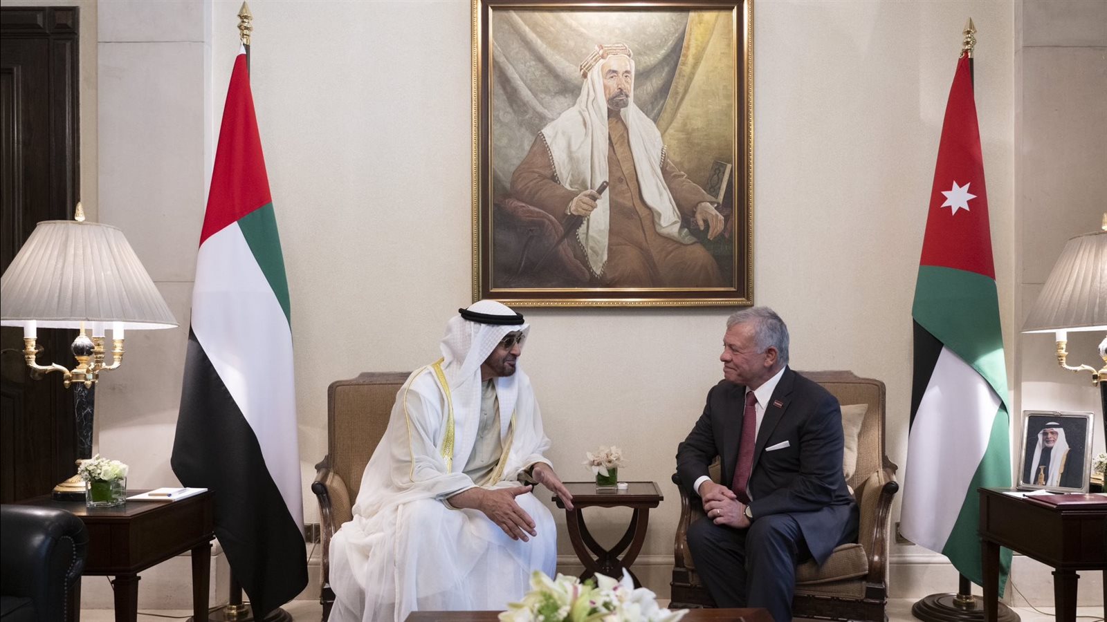 الشيخ محمد بن زايد والملك عبدالله الثاني