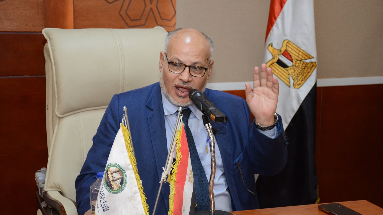 إبراهيم الهدهد المستشار العلمى  لخريجي الأزهر