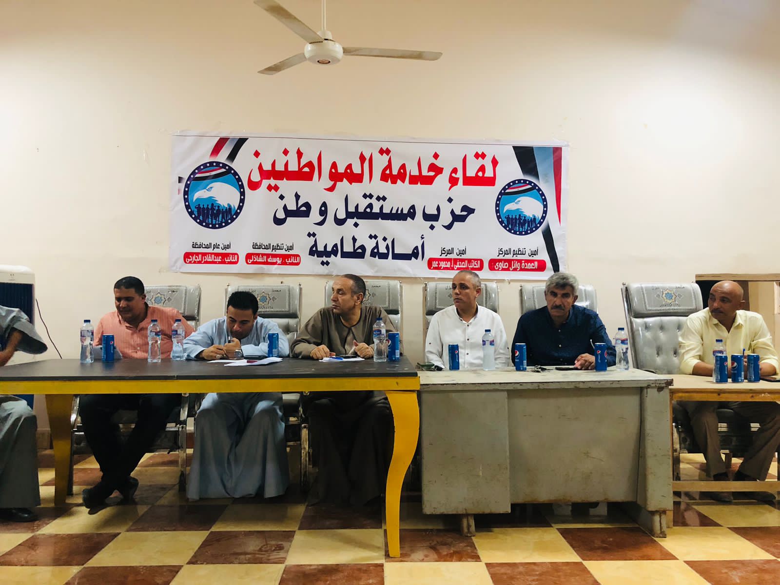 اثناء لقاء خدمة المواطنيين بطامية