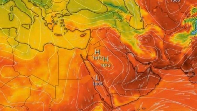 أرتفاع درجات الحرارة