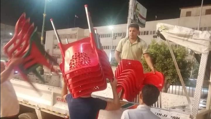 إزالة حالات الإشغالات بالبحيرة
