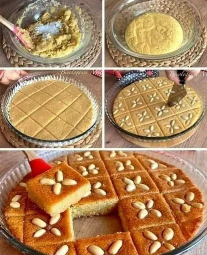 طريقة عمل البسبوسة 