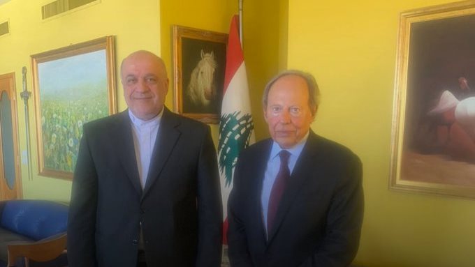 جانب من لقاء سفير إيران باميل لحود