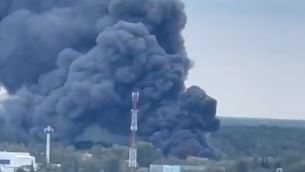 حريق في موسكو