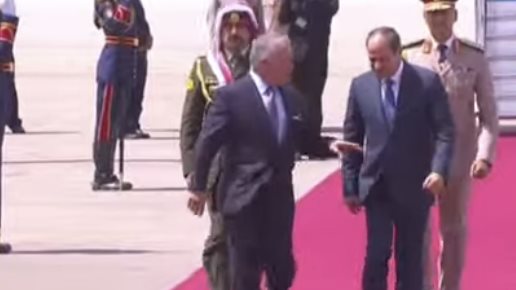 الرئيس السيسي يستقبل العاهل الاردني 