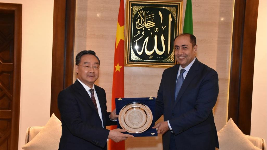 السفير حسام زكي يستقبل وزير الزراعة الصيني 