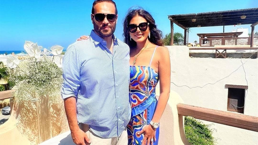 ريهام حجاج وزوجها