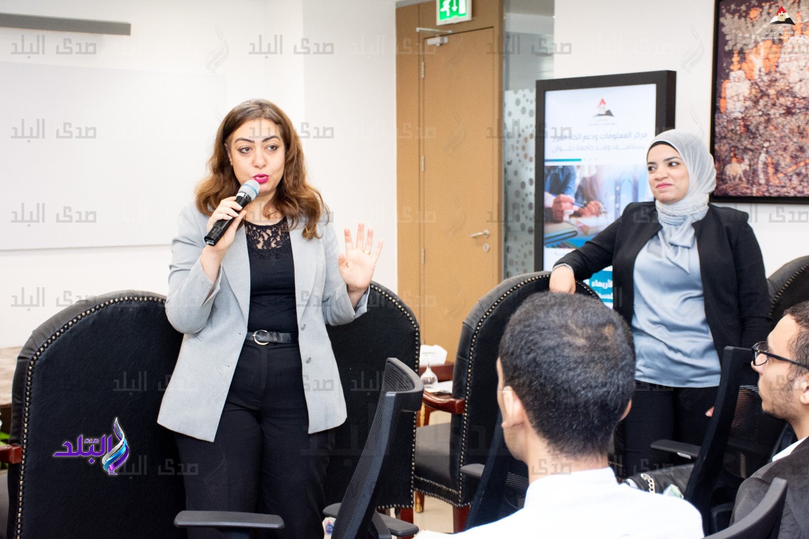 زيارة مركزالمعلومات ودعم اتخاذ القرار بجامعة حلوان6