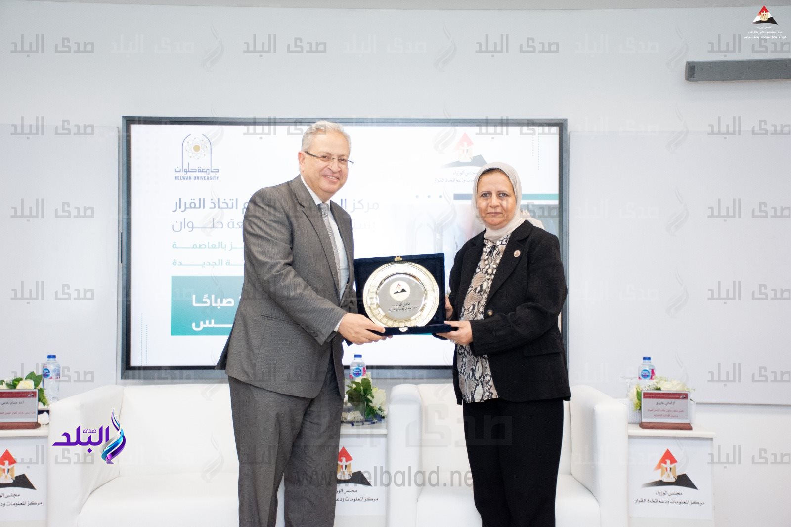 زيارة مركزالمعلومات ودعم اتخاذ القرار بجامعة حلوان5