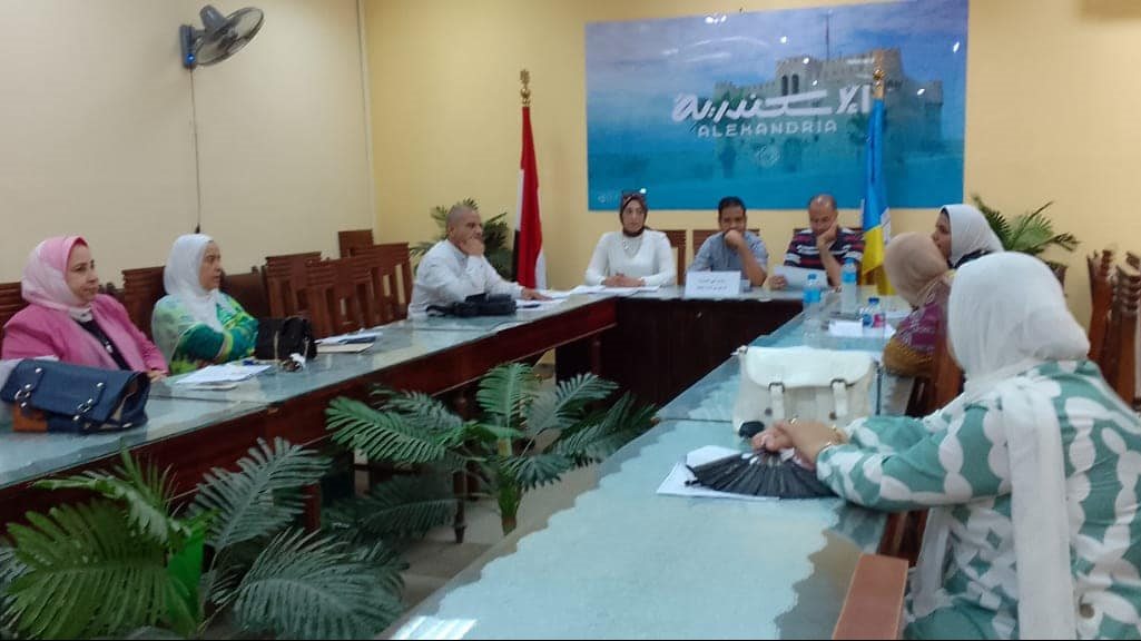 اجتماع بحي الجمرك وسط الإسكندرية