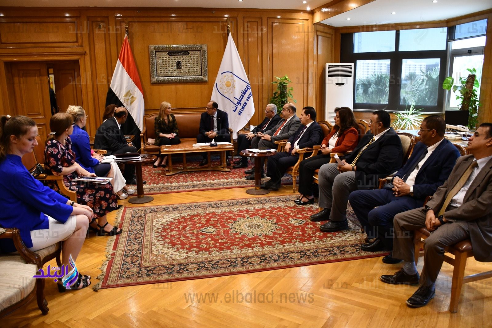 جامعة حلوان تستقبل وفدًا روسيًا من جامعة الصداقة4