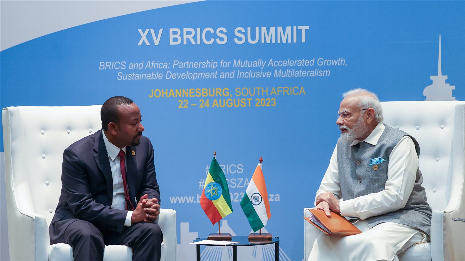 رئيس الوزراء الهندي ونظيره الإثيوبي