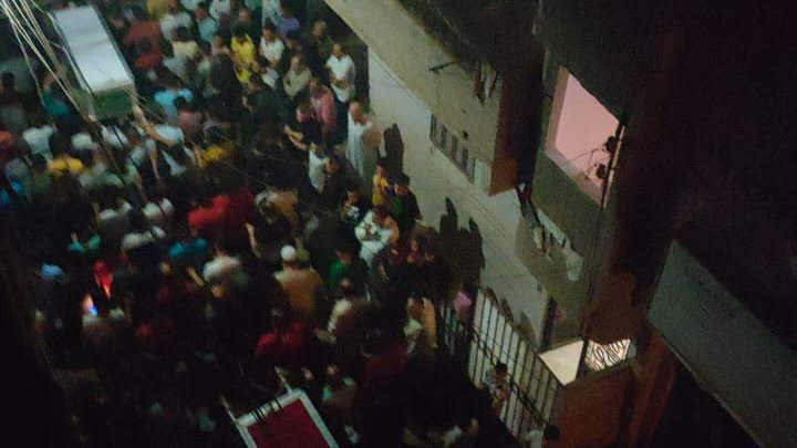 جنازة شعبية للعروسين الغربية 