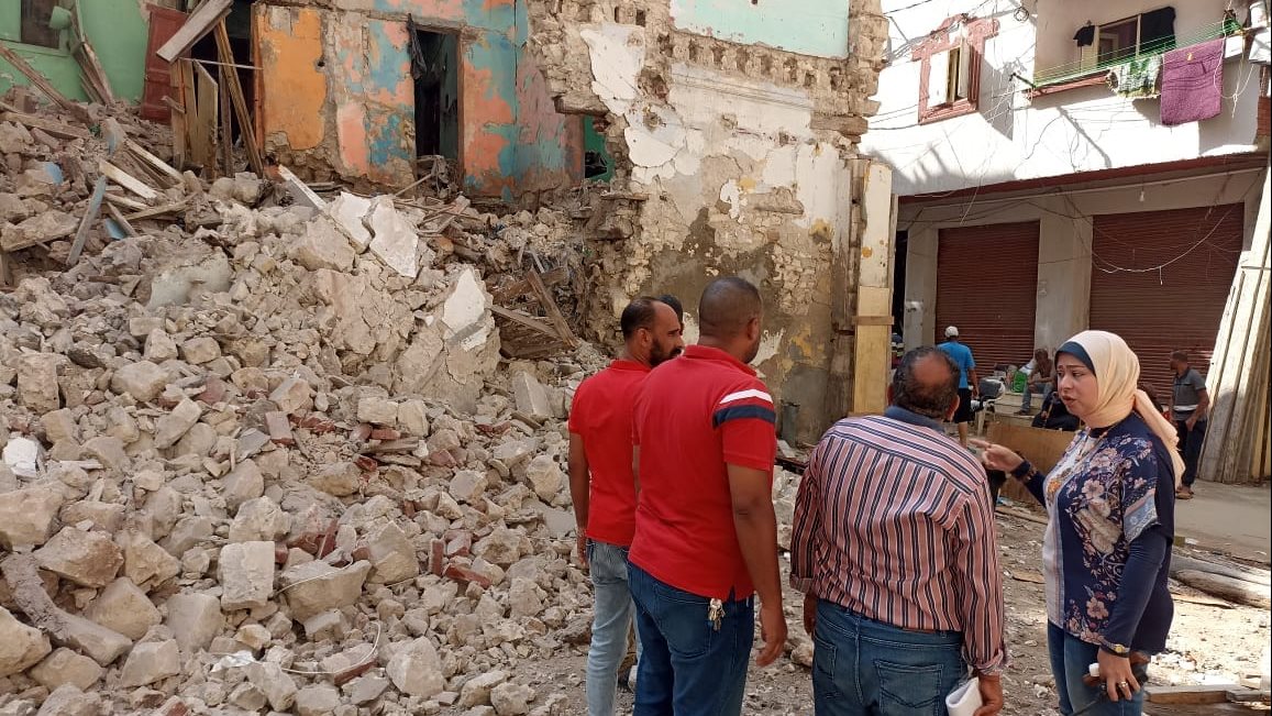 سقوط أجزاء من عقار بالجمرك