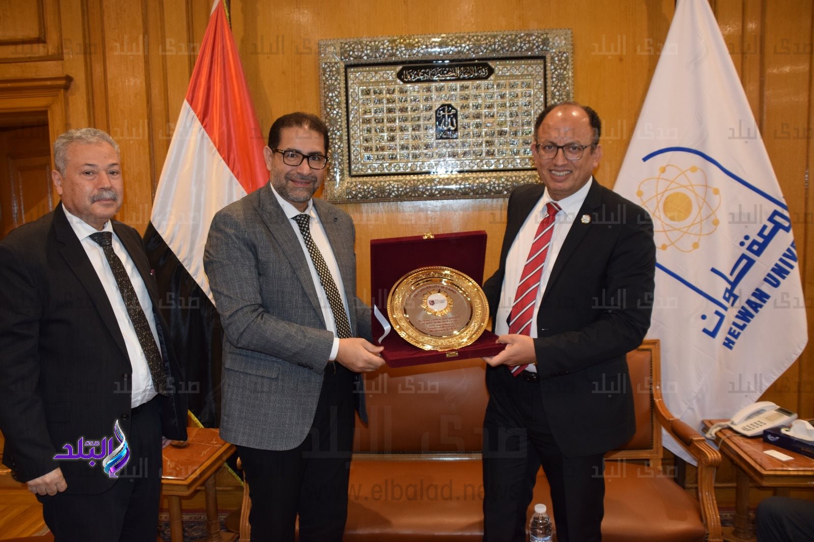 بحث سبل التعاون بين جامعتي حلوان و١٥ مايو