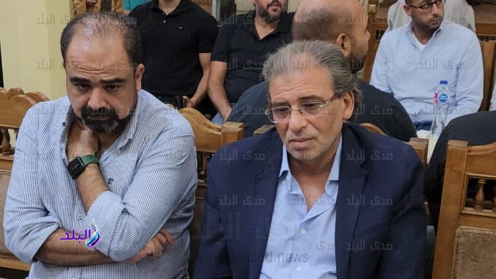 خالد يوسف في عزاء شقيق عمرو عبد الجليل