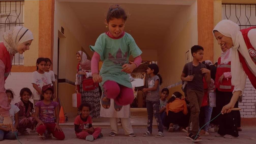 نشاط فريق الدعم النفسي للأطفال بالشيخ زويد 