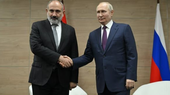بوتين ورئيس وزراء أرمينيا
